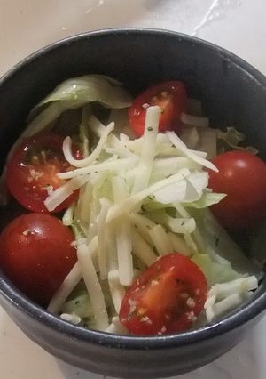 レタスとプチトマトのさっぱりサラダ-レシピのメイン写真