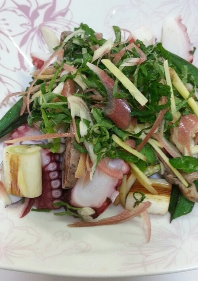 旨い♪タコと焼き野菜の和風サラダ☆☆-レシピのメイン写真