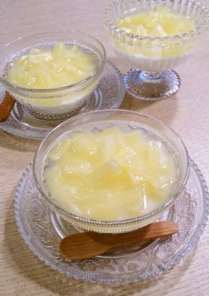 寒天で♪パイナップルのヨーグルトムース-レシピのメイン写真