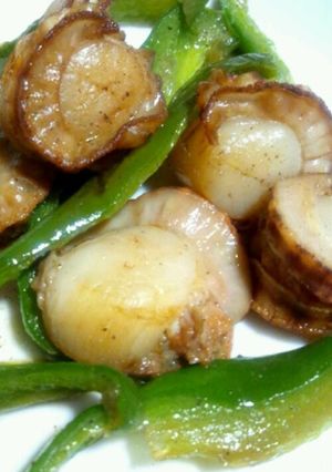 ベビーホタテの醤油マーガリン炒め-レシピのメイン写真