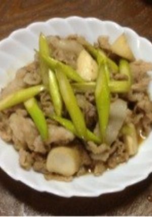 豚肉とアスパラの黒酢炒め-レシピのメイン写真