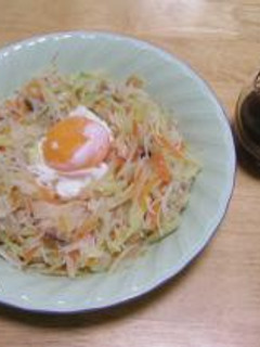 焼ビーフンの巣ごもり卵-レシピのメイン写真