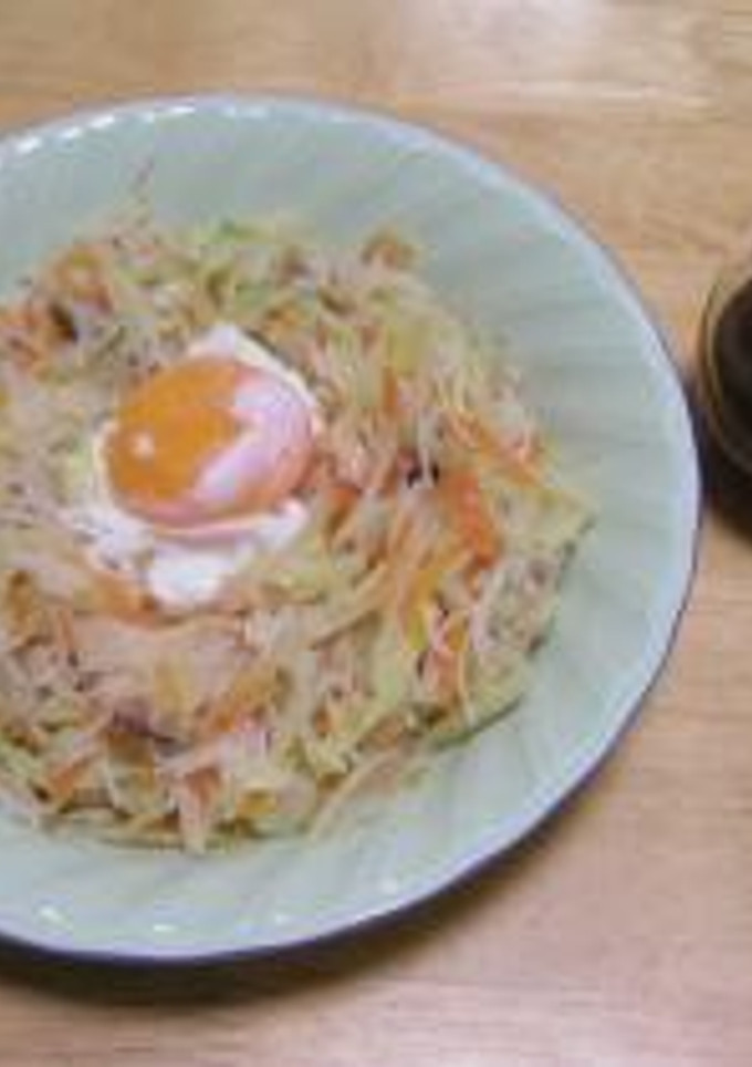 焼ビーフンの巣ごもり卵-レシピのメイン写真