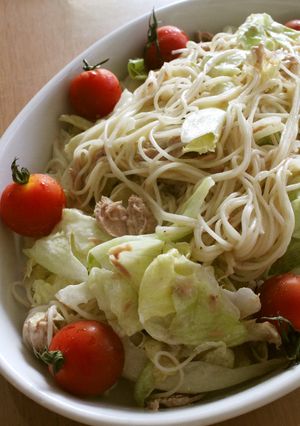 ランチに！レタスそうめんツナ★サラダ-レシピのメイン写真