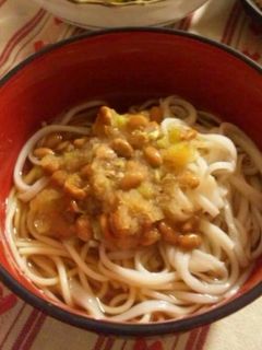 納豆おろしうどん♪-レシピのメイン写真