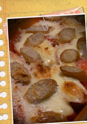 簡単★玉ねぎとトマトのチーズ焼き-レシピのメイン写真