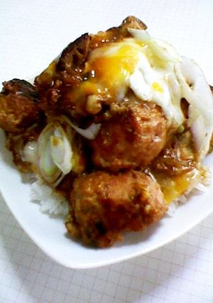 ☆ガッツリ簡単!鶏つくねで親子丼☆-レシピのメイン写真