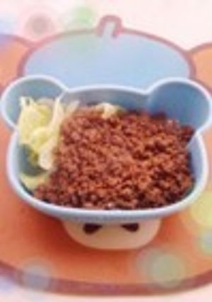簡単鶏そぼろ★1人前レシピ★お弁当にも-レシピのメイン写真