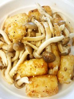 ハッシュポテトとしめじのマヨ炒め∞お弁当-レシピのメイン写真