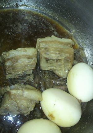 活力なべで簡単！豚の角煮と卵！幼児食〇-レシピのメイン写真