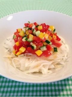 オニオンサラダ夏野菜ドレッシング-レシピのメイン写真