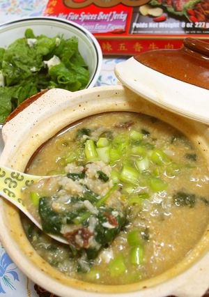 ビーフジャーキーで調味料要らず♪簡単お粥-レシピのメイン写真