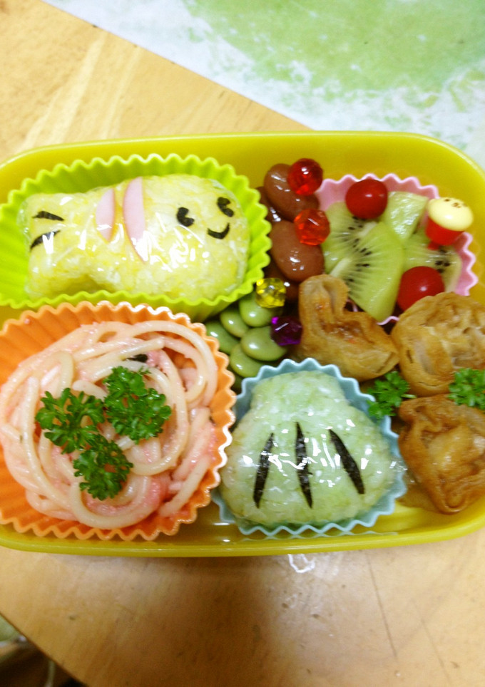 簡単～☆さかなと貝のキャラ弁-レシピのメイン写真
