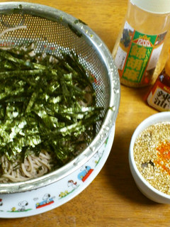 ラー油ざる蕎麦-レシピのメイン写真