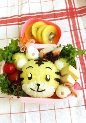 しまじろうキャラ弁当☆ 遠足運動会などに-レシピのメイン写真