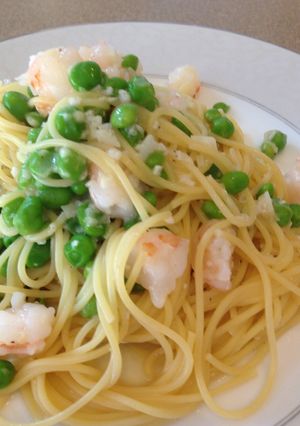 グリーンピースとエビで簡単塩麹パスタ-レシピのメイン写真