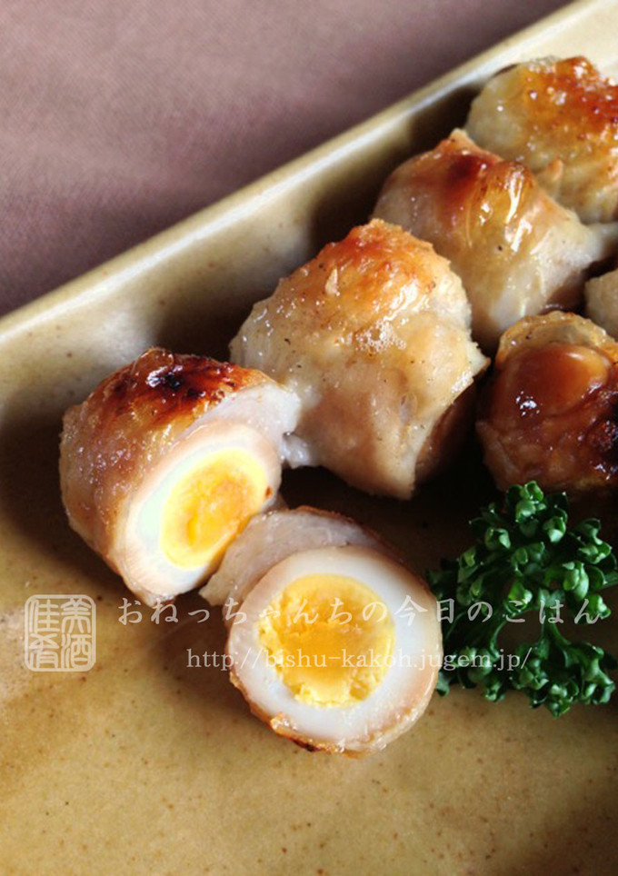 にんにくうずらの鶏皮串-レシピのメイン写真