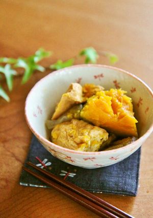 厚揚げとかぼちゃとこんにゃくの煮物-レシピのメイン写真