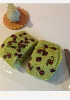 青汁で豆乳むしパン avec麦チョコ-レシピのメイン写真