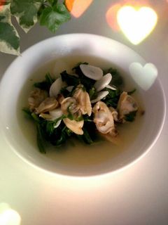 セロリの葉とアサリのにんにく炒め-レシピのメイン写真