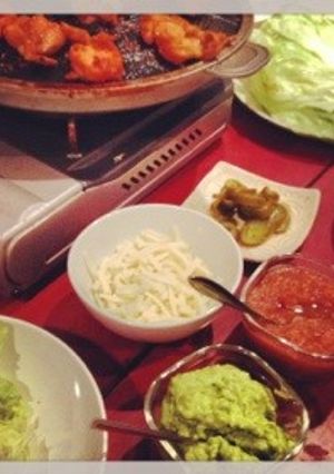 お手軽メキシカンBBQ♡レタスを巻いて-レシピのメイン写真