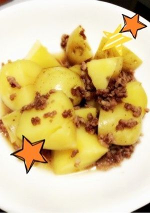 じゃがいもとひき肉簡単煮物-レシピのメイン写真