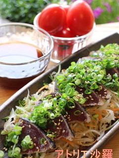 今が旬♪鰹たたきde野菜たっぷりサラダ♪-レシピのメイン写真