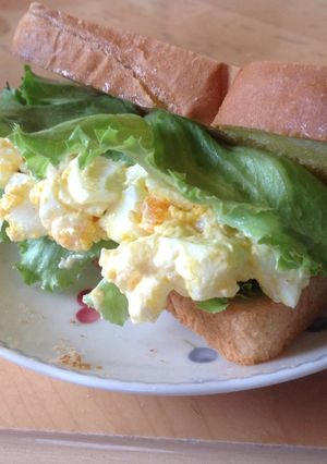 卵とレタスのホットサンドイッチ-レシピのメイン写真