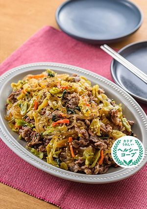 乾燥野菜のワンパンチャプチェ風-レシピのメイン写真