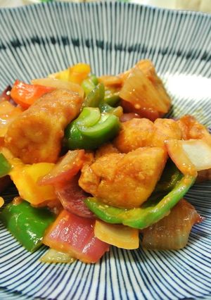 砂糖不使用！冷凍豆腐でヘルシー酢豚風♪-レシピのメイン写真