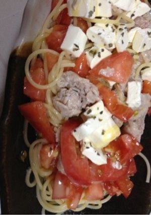 冷しゃぶごまだれパスタクリームチーズ添え-レシピのメイン写真
