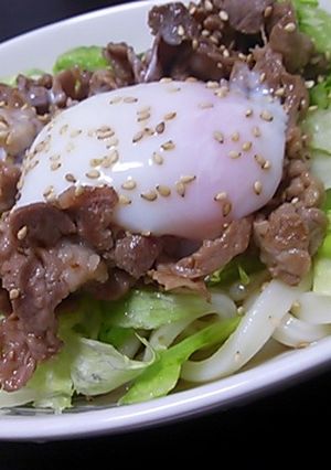 ☆簡単☆おいしい肉サラダうどん-レシピのメイン写真