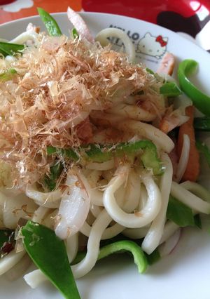 白だしで♪ランチに簡単焼うどん-レシピのメイン写真
