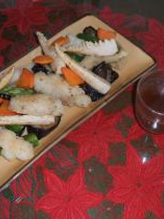 白身魚のから揚げと春野菜-レシピのメイン写真