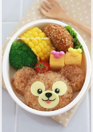 キャラ弁＊ふわふわダッフィー簡単ver-レシピのメイン写真