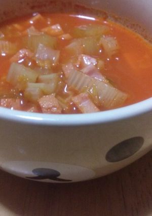 超簡単1日分のミネストローネ風すーぷ-レシピのメイン写真