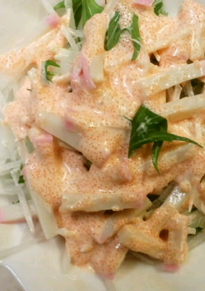 かまぼこと大根、水菜のたらこマヨネーズ-レシピのメイン写真