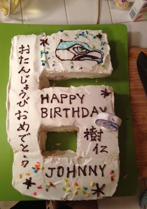ナンバーケーキ（年齢の数ケーキ）-レシピのメイン写真