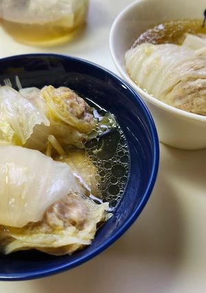 秋の夕飯!豚ひき肉と白菜だけでロール白菜-レシピのメイン写真