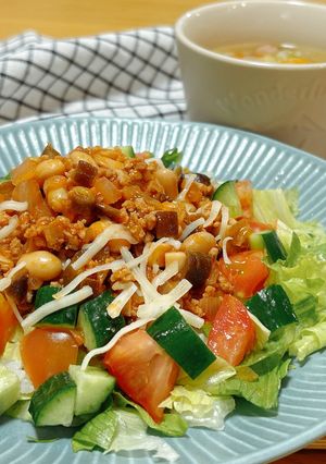 野菜たっぷり♪簡単タコライス-レシピのメイン写真