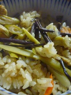 旬♪蕨と筍のおこわ 炊飯器で☆-レシピのメイン写真