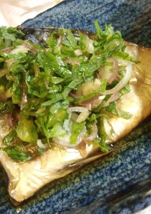 ｻﾊﾞの塩焼きwithたっぷり薬味☆-レシピのメイン写真