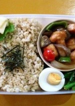 豚ならぬヘルシー酢鶏弁当♪-レシピのメイン写真