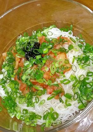 ごま油香る☆ピリ辛キムチ納豆そうめん-レシピのメイン写真