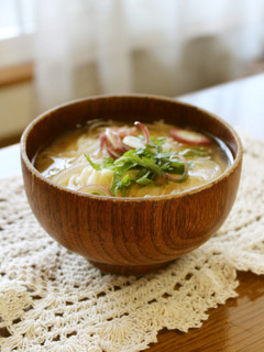 前日の余り素麺で♡私の大好き素麺味噌汁-レシピのメイン写真