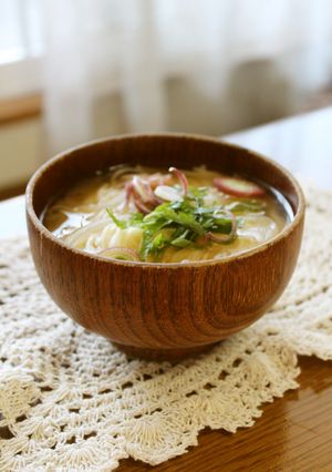 前日の余り素麺で♡私の大好き素麺味噌汁-レシピのメイン写真