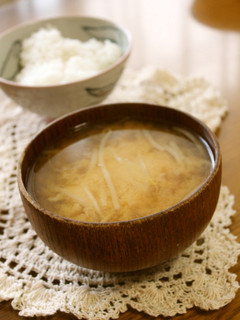 ずぼら母さんの大好き♡もやしの味噌汁-レシピのメイン写真
