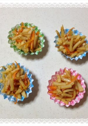 5分で人参と竹の子のきんぴら★冷凍保存可-レシピのメイン写真