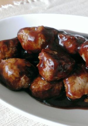 肉団子の黒酢あんかけ-レシピのメイン写真