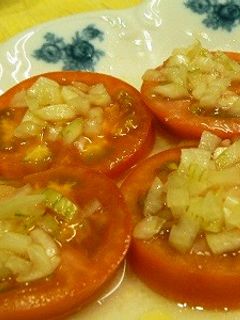 冷やしトマト★簡単玉ねぎドレッシングのせ-レシピのメイン写真